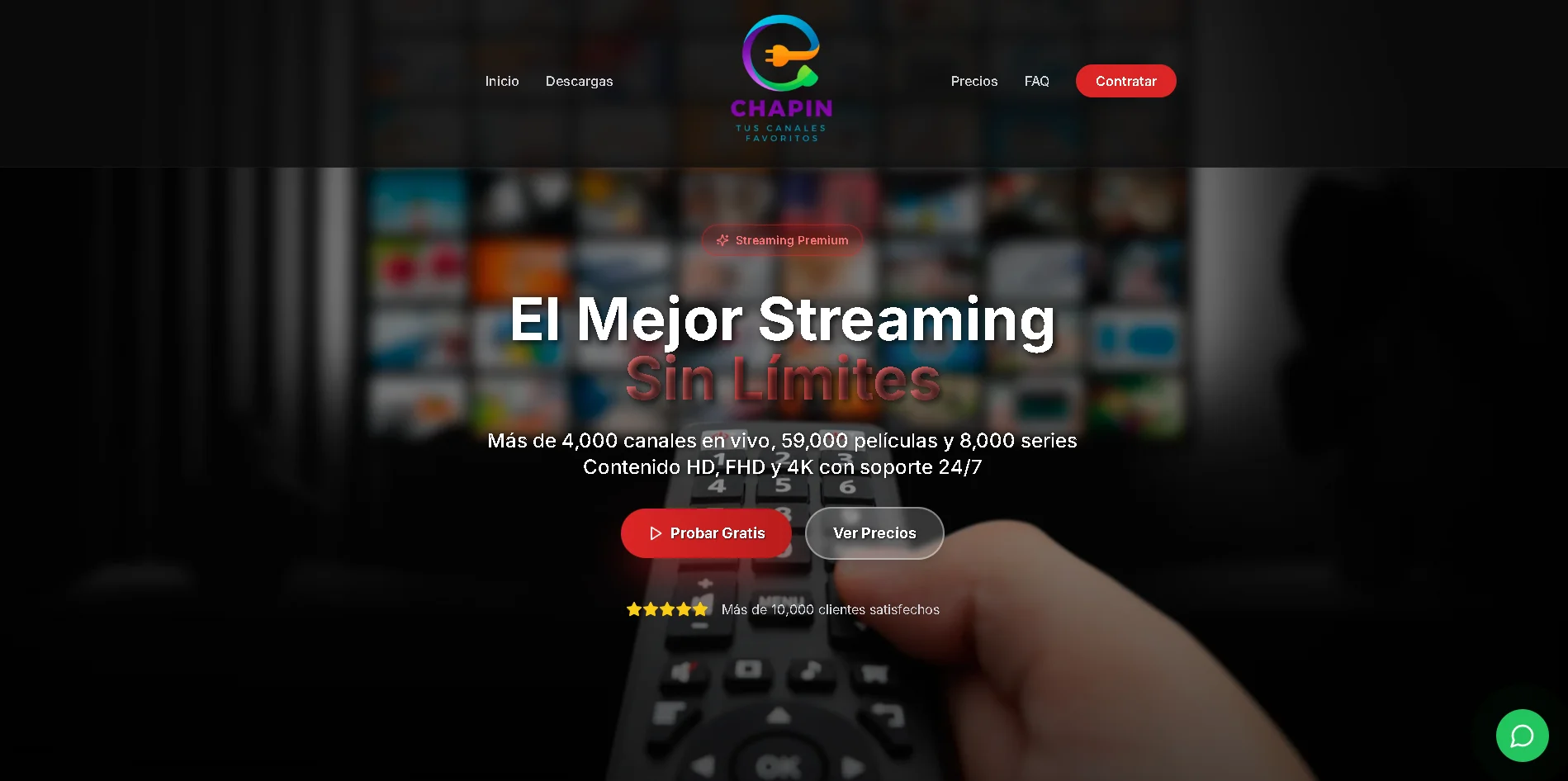 Chapin TV Landing Page