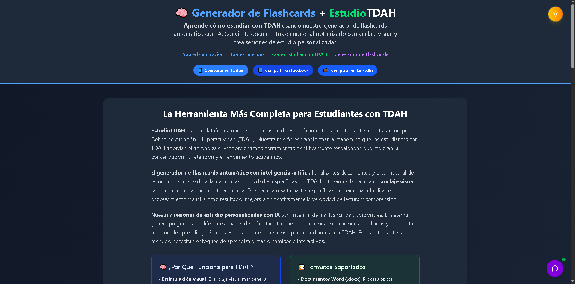 EstudioTDAH Platform